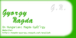 gyorgy magda business card